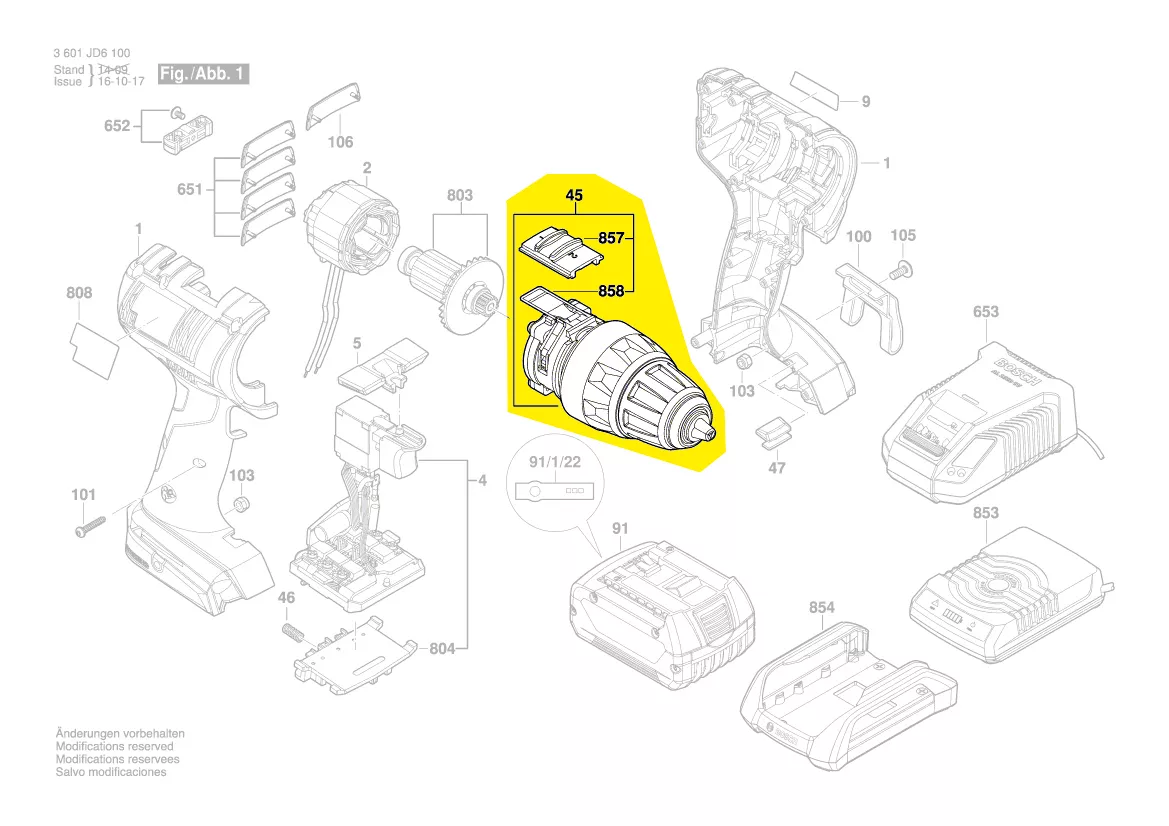 engrenage + mandrin réf. 2 609 111 566 BOSCH